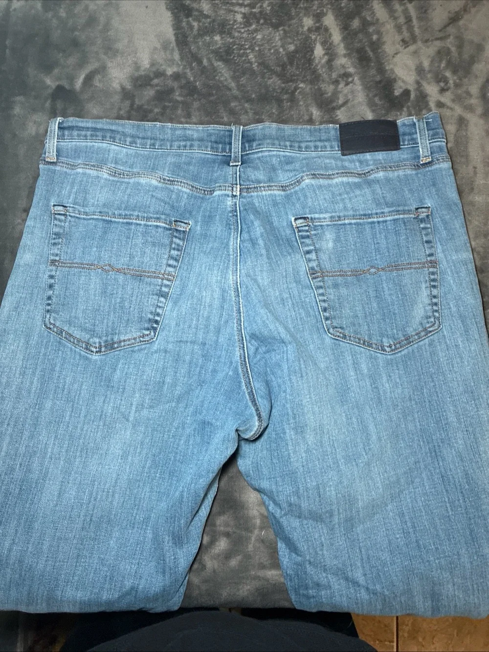 Lucky Brand 410 Athletic Slim Jeans Mens 38x34 Blue Medium Wash Stretch Denim